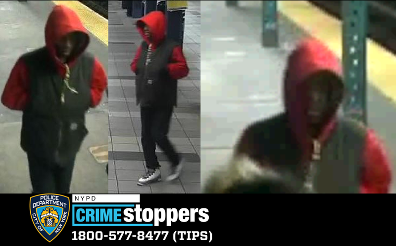 Police are searching for this man in an attack at the Queens Plaza station in Long Island City on Jan 10