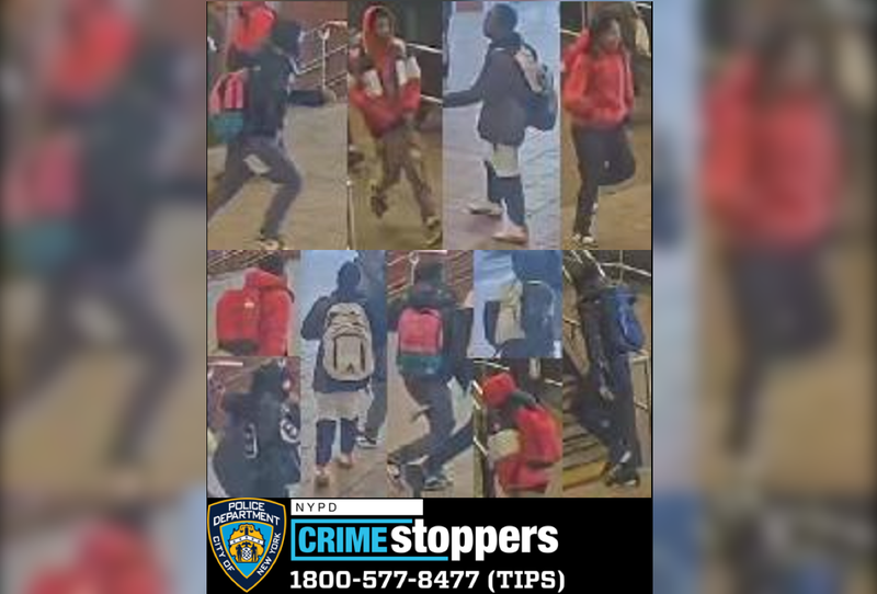 Police are searching for eight suspects in a stabbing at the Coney Island Terminal on Wednesday afternoon