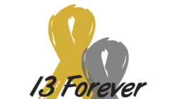 Bag Childhood Cancer with 13 Forever