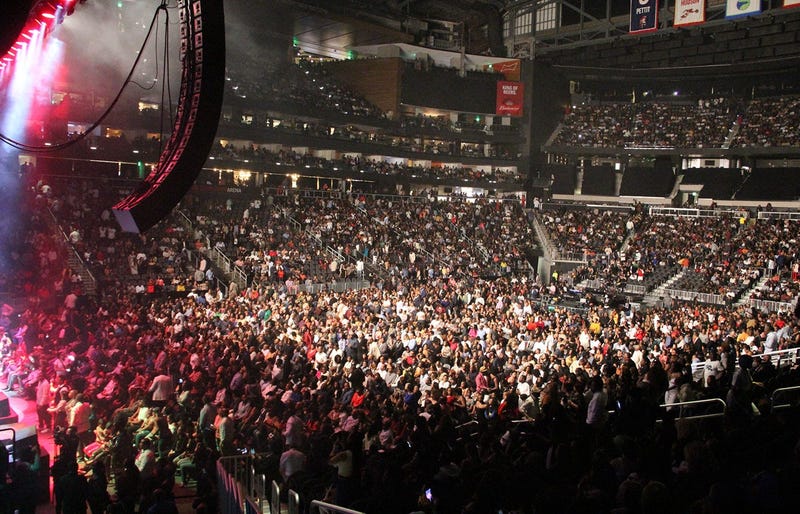The crowd at V-103 LIVE on Saturday, March 30, 2019, at State Farm Arena in Atlanta