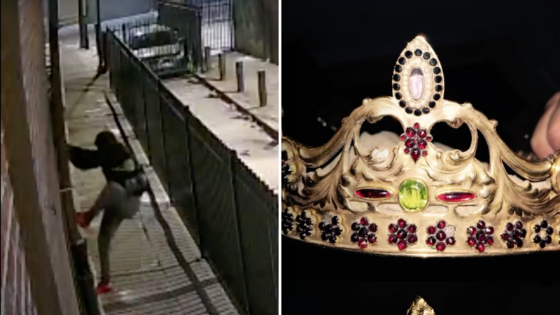 Video: Man steals jeweled crown from Mary statue at Catholic church in Center City