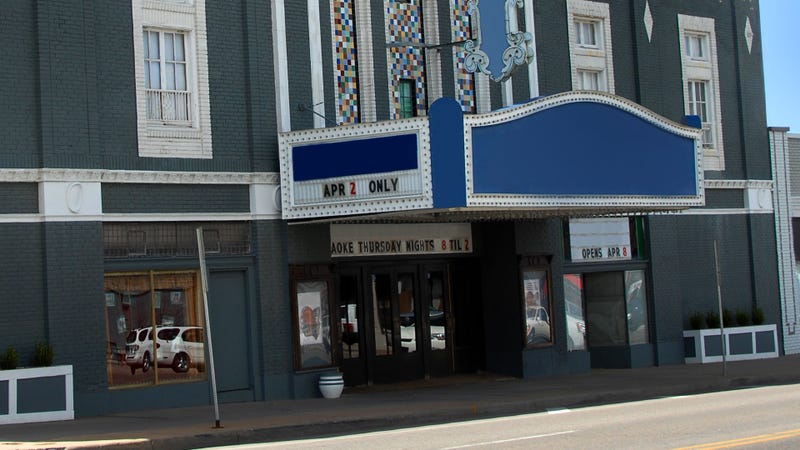 Crown Uptown Theatre in Wichita, Kansas -stock photo