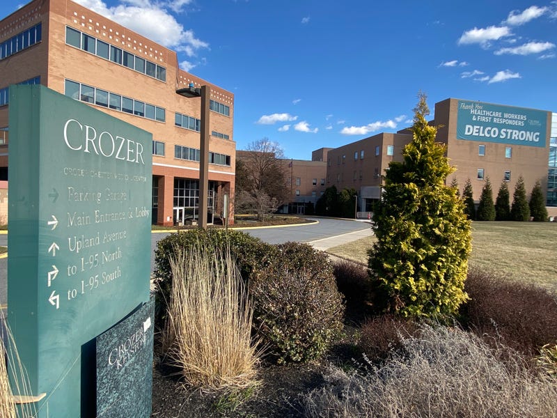 Outside Crozer-Chester Medical Center.