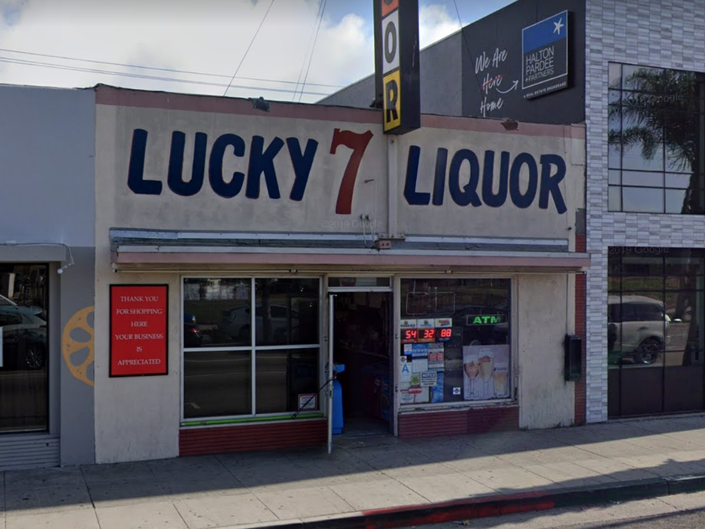 The robbery took place at Lucky 7 Liquors in the 12400 block of Washington Boulevard in Culver City. (Google Maps)