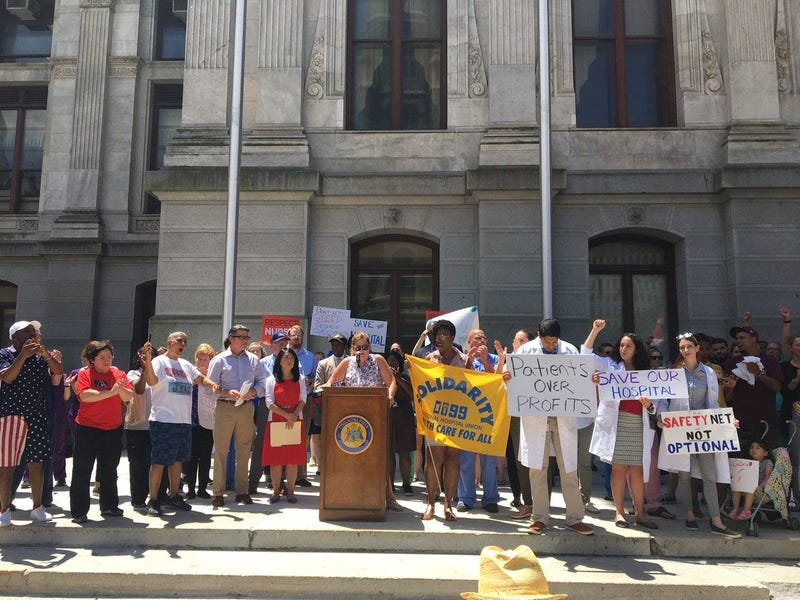 Hahnemann University Hospital rally