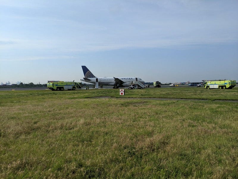 United flight emergency landing Newark