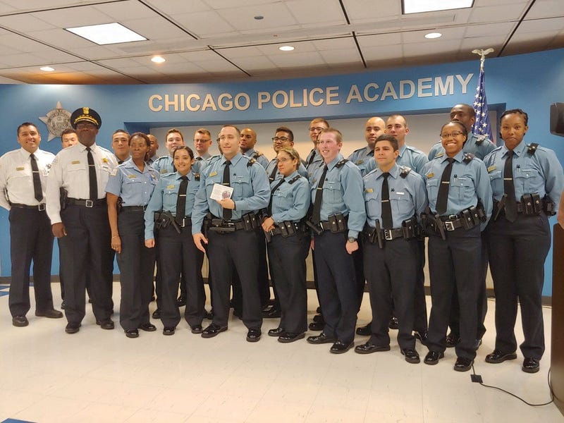 The Chicago Police Department honored one of its recruits Friday morning for helping save a man's life on the West Side.