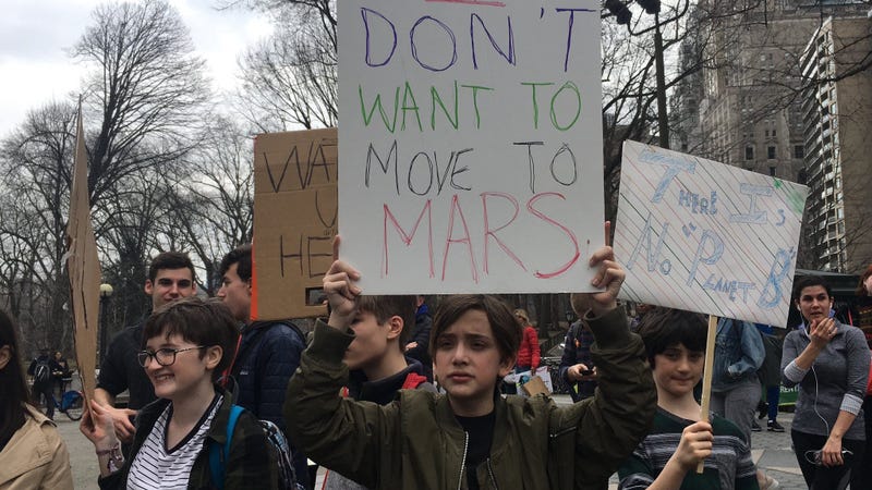 Students Climate Change protest