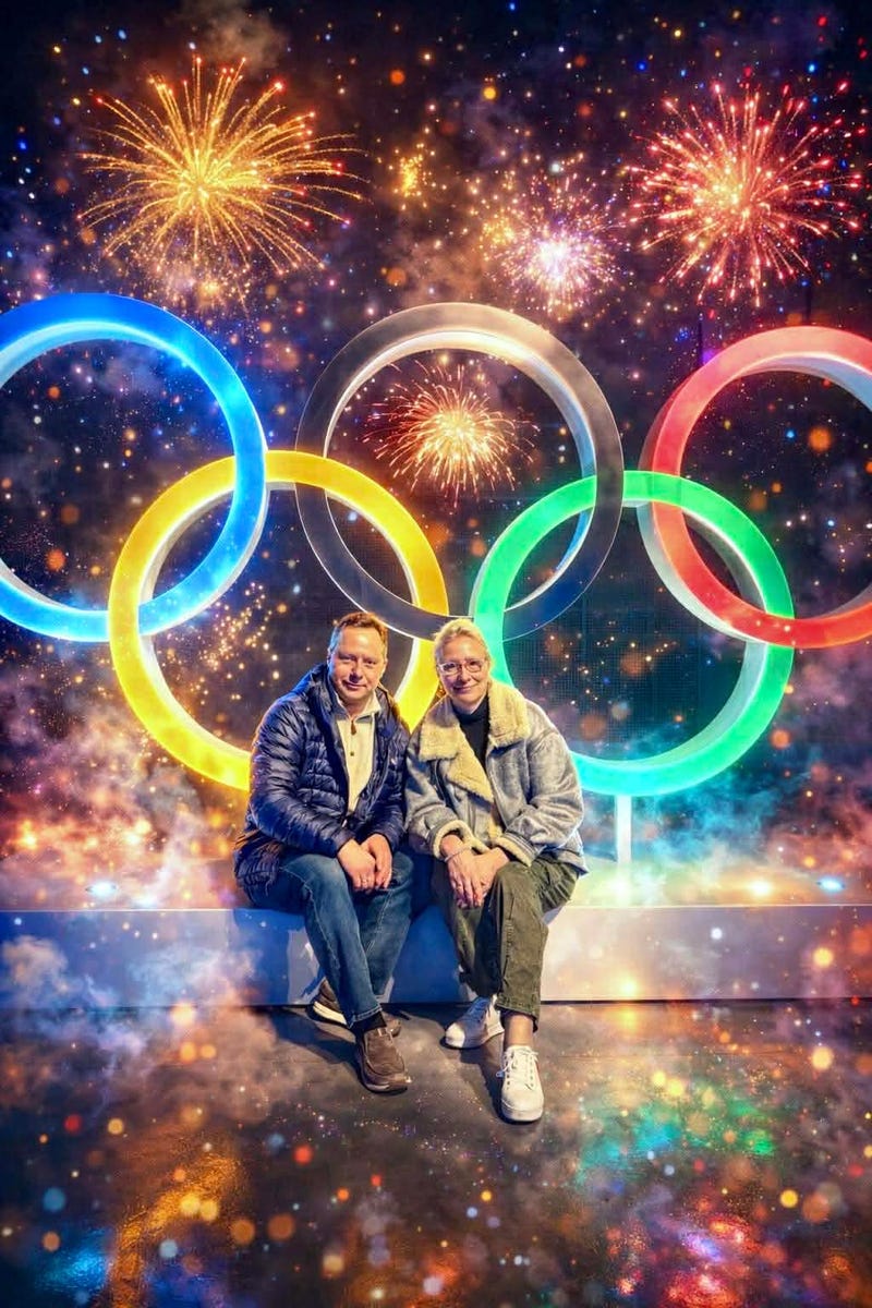 Daniel's Parents at the Winter Olympic Games