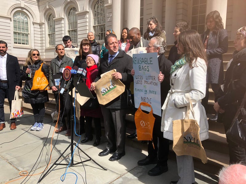 New York City lawmakers want to tack a fee onto paper bag use.