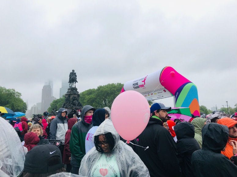 It's been a Philadelphia Mother's Day tradition for 28 years, but this year, thousands gathered at the Philadelphia Museum of Art for a new Susan G. Komen tradition with the same goal.