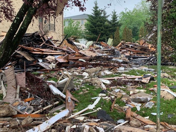 New Jersey home explosion aftermath 