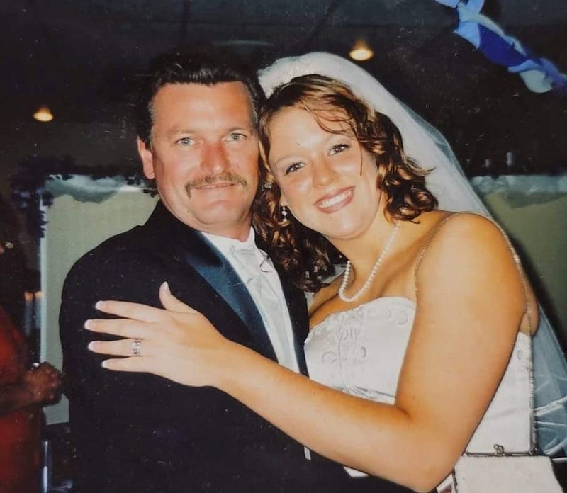 Kenneth Pluhar and his daughter at wedding