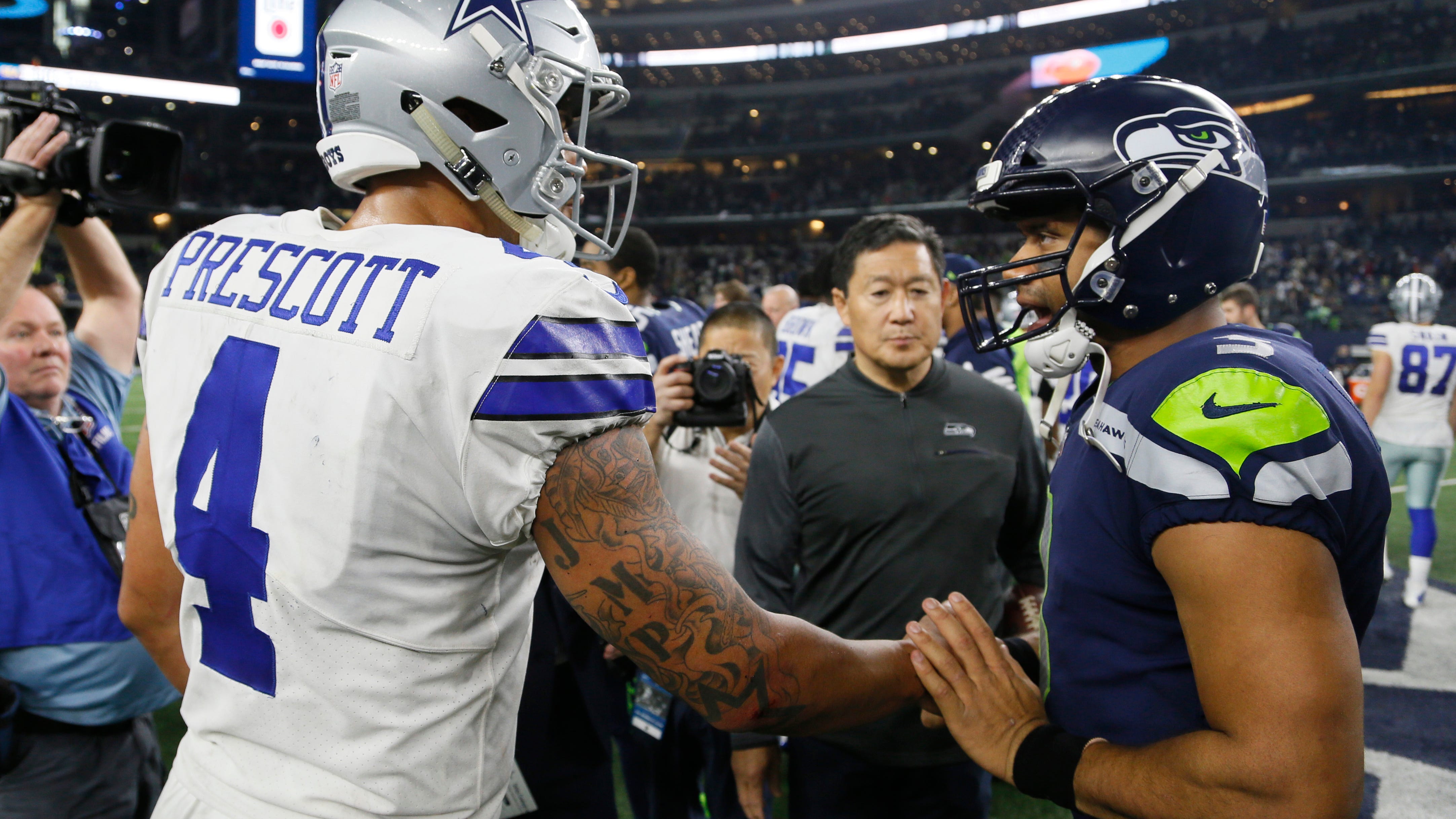 Brandon Marshall warns Cowboys not to swap Dak with Russell Wilson: 'Grass isn't always greener'