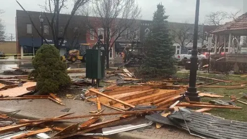 Tornado with 80 mph winds confirmed in Monroe County Saturday; Damage reported to buildings, cars, trees