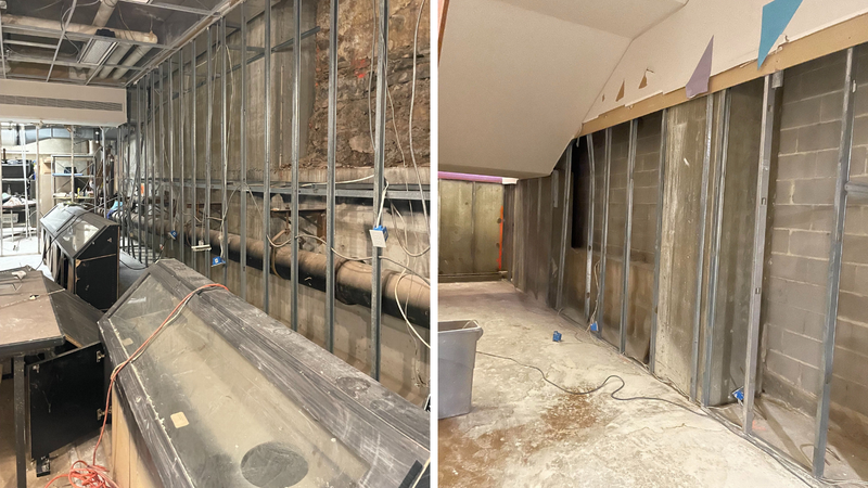 The basement of the Jewish Federation of Greater Philadelphia building.