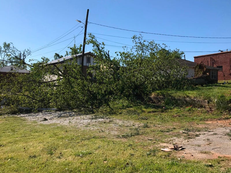 Damage Near Rutherford Road and Pleasantburg