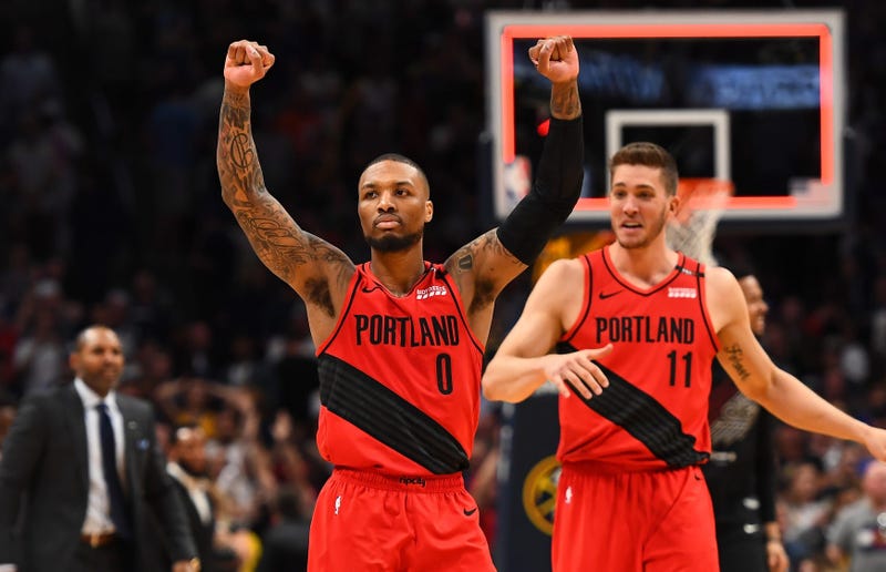 Damian Lillard Trail Blazers Nuggets Game 7