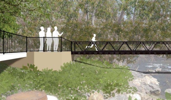Rendering of Darby Creek Trail project