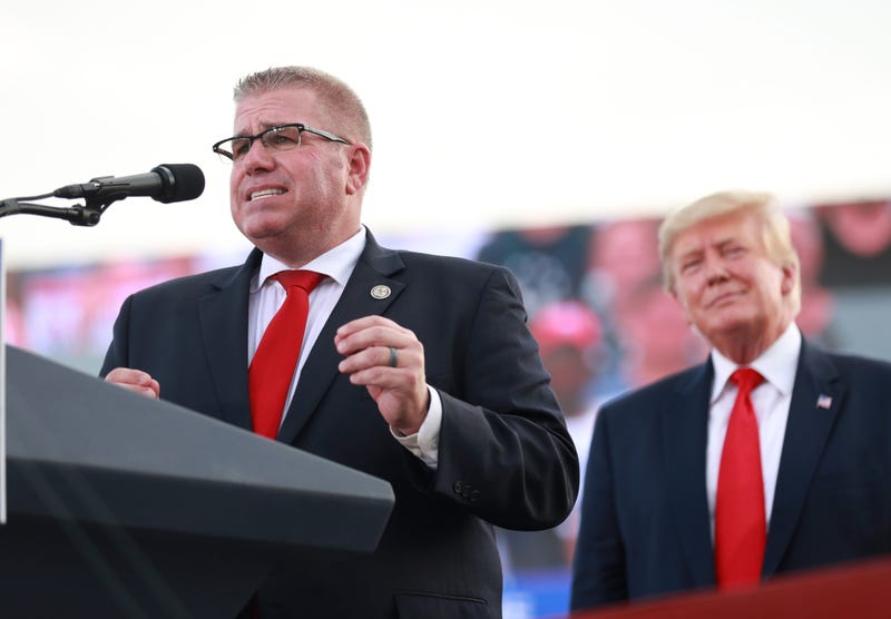 Darren Bailey and Donald Trump