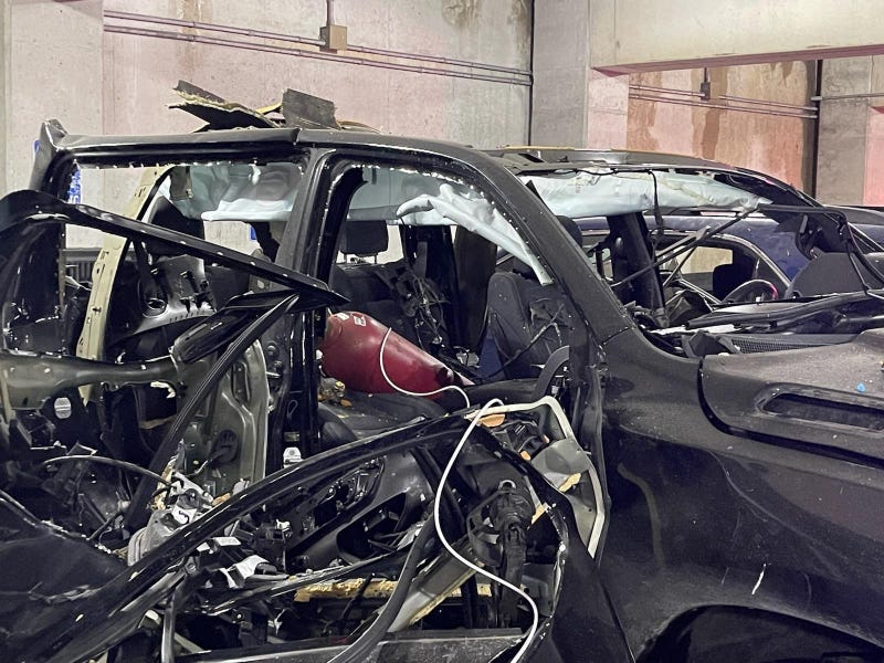 One woman and one man were severely injured in an explosion Fright evening that happened in a lower level parking structure at Detroit's Henry Ford Hospital.