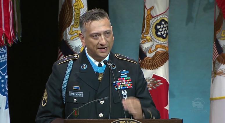 Medal of Honor recipient Staff Sgt. David G. Bellavia