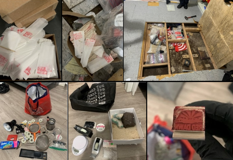 Prosecutors alleged evidence of a " prolific drug packaging operation" was uncovered in the case