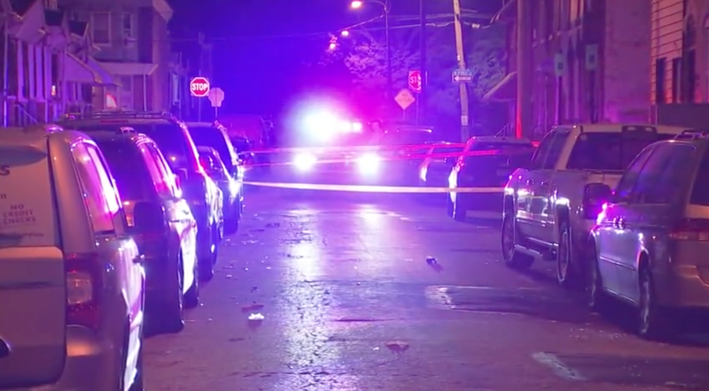 police investigate shooting scene