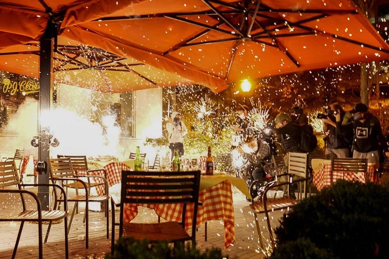 Fireworks thrown at eatery in DC against MAGA rally participants