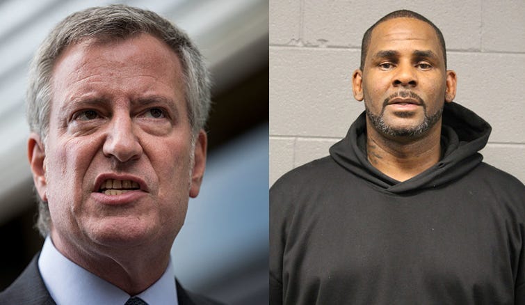 Mayor Bill de Blasio and R Kelly
