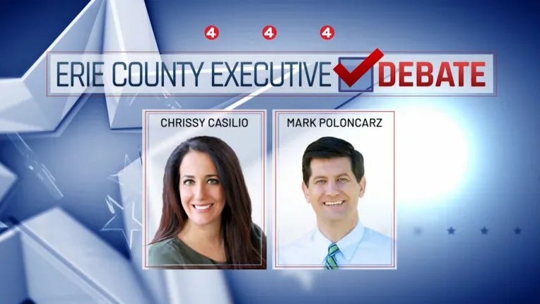 WATCH-LISTEN: WIVB Erie County Executive Debate