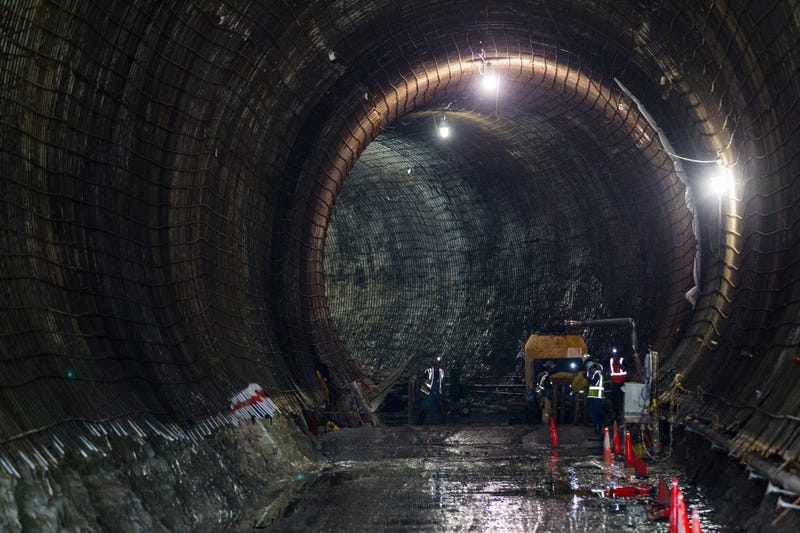 Deep Tunnel under construction