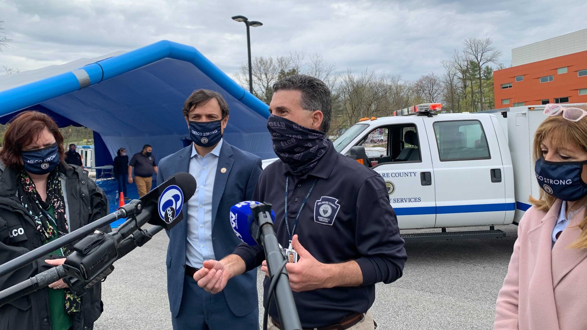 Delaware County opens drive-thru COVID-19 vaccine site in Media