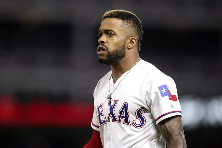 Texas Rangers Center Fielder Delino DeShields