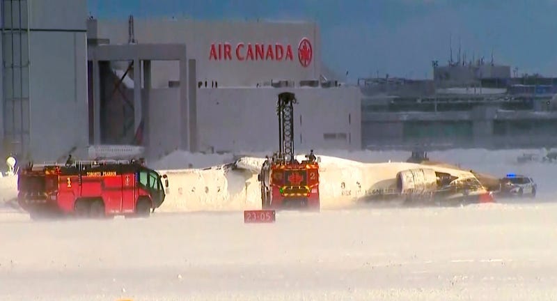 Eight people are injured after a Delta plane crash landed in Toronto on Monday.