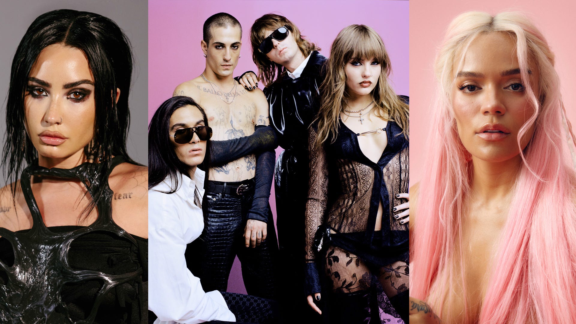 Demi Lovato, Karol G, Måneskin and Stray Kids performing at 2023 MTV VMAs