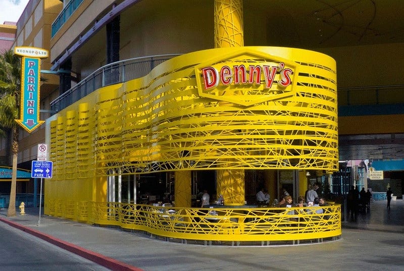 Picture of a Pop-Up Denny's In Downtown Las Vegas