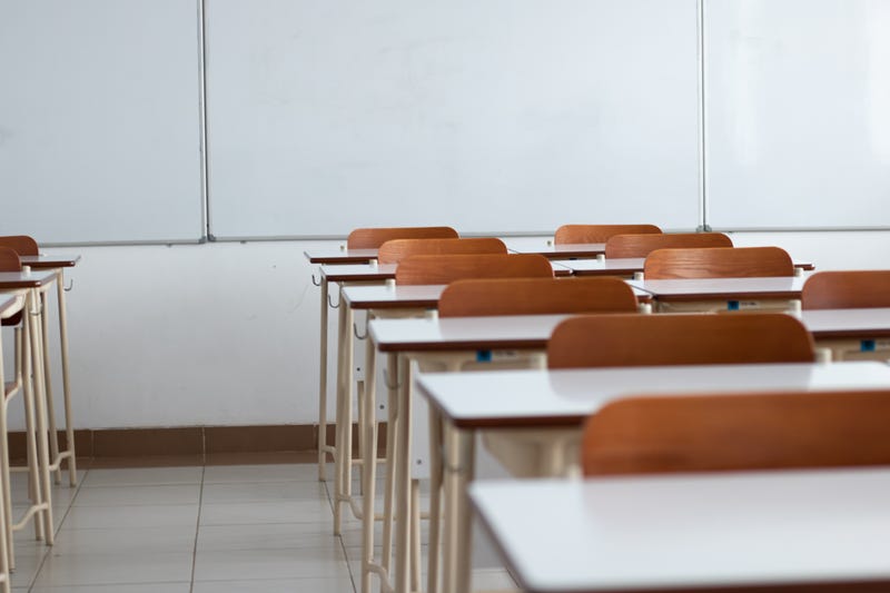 desks in a row