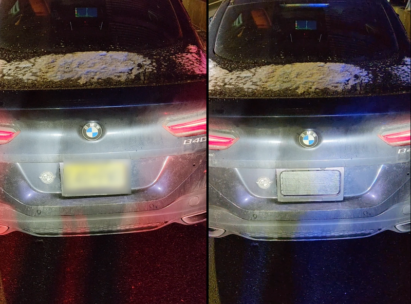 A driver using a license plate blocker was arrested for owing close to $20,000 in unpaid tolls and fees at the George Washington Bridge, police said