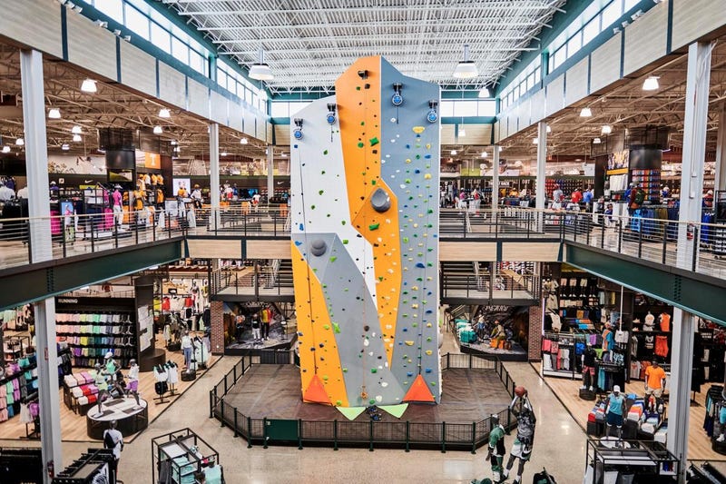 The inside of a Dick's House of Sport location
