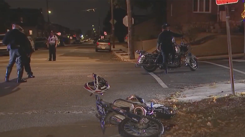 Neighbor stops dirt biker from fleeing scene after crashing into cop, police say