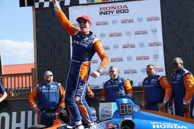 PNC Bank Chip Ganassi Racing's Scott Dixon Wins The Honda Indy 200 At Mid-Ohio