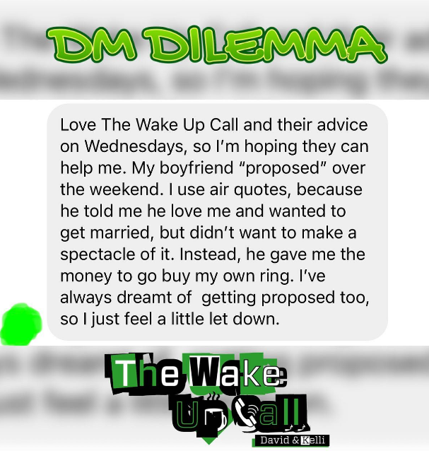 DM Dilemma: No proposal, just money to buy a ring