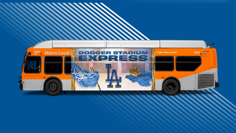 Los Angels Dodgers fans can "Go Metro" to Dodger Stadium by connecting with the Stadium Express at both Union Station and the South Bay.