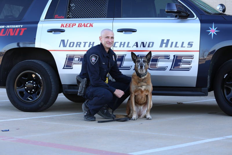 policeman and dog