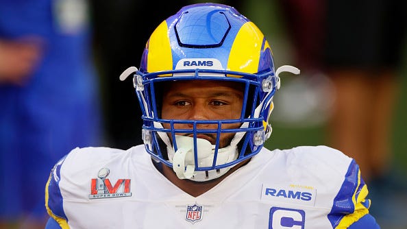 Rodney Harrison: 'Strong possibility' Aaron Donald will retire if Rams win Super Bowl