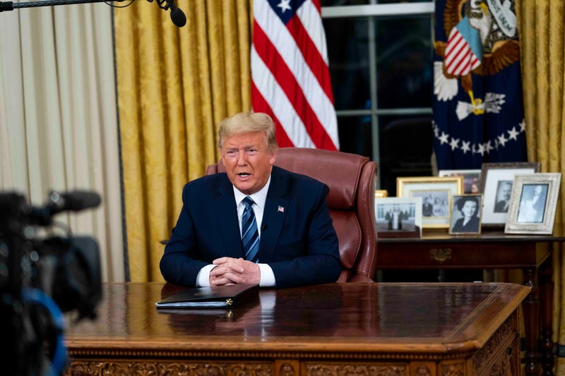Donald Trump Oval Office Covid-19 speech