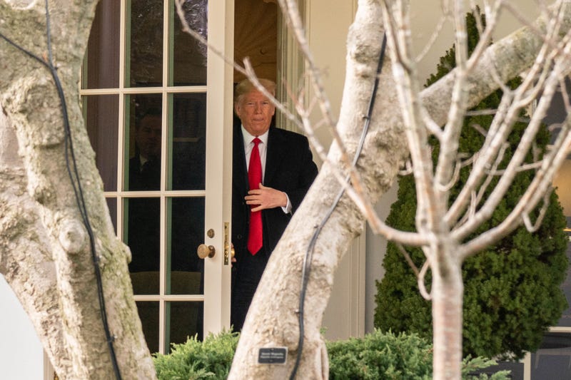 Trump leaves West Wing