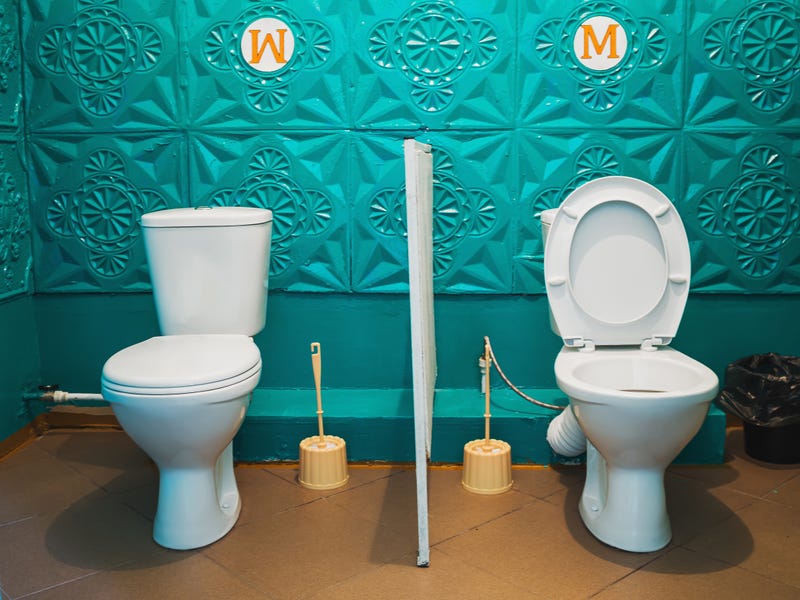 two toilets