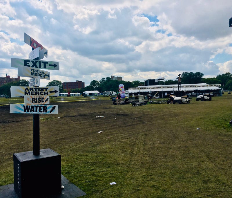muddy park where concert was held